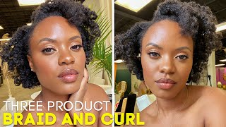 Girl I FINALLY tried The Doux Mousse Def and😮  Braid amp Curl on 4C hair 30dayhairdetox [upl. by Reham]