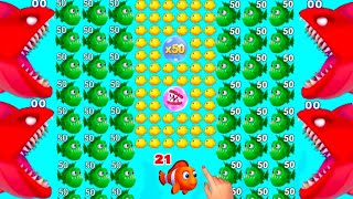 Fishdom Ads Mini Games Hungry Fish  New update 210 level Trailer video [upl. by Ilse]