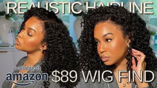 BEST 89 AMAZON KINKY CURLY EDGE WIG FIND FOR BEGINNERS  MORE AMAZON FINDS [upl. by Neyud]