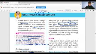 İSLAM HUKUKU İBADET ESASLARIABDEST2 DİKABİHLDHBT [upl. by Ihtak839]