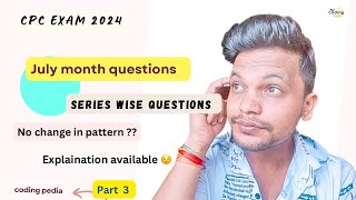 CPC exam 2024 ll July month questions ll Part 3 cpc aapc cpcexam medicalcoding icd cpt [upl. by Leen164]