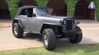 50 WILLYS JEEPSTER Full CUSTOM RESTOMOD BUILD [upl. by Aylatan]