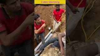 Cable Glanding At Tirunelveli in Tamil  Electrical Work shorts electrical cablework [upl. by Eslud]