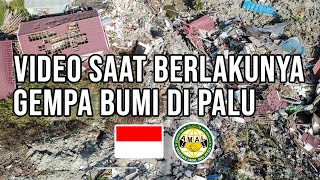 VIDEO SAAT BERLAKUNYA GEMPA BUMI LIKUIFAKSI DAN TSUNAMI DI PALU INDONESIA [upl. by Ettellocin]