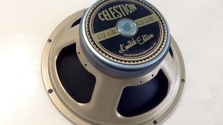 Celestion G1235XC Guitar Loudspeaker demo by Pete Thorn [upl. by Eah]