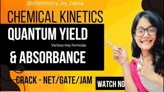 Unraveling Kinetics Quantum Efficiency Optical Density Molar Absorptivity chemicalkinetics [upl. by Main]