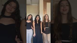 Salma ya salama Dalida cover singing girlgroup youtubeshorts sisters shortsvideo arabic [upl. by Ylrebme]