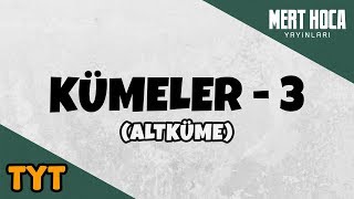 Kümeler 3 Altküme Kavramı [upl. by Anitsyrk]