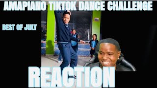 AMAPIANO TIKTOK DANCE CHALLENGE BEST OF JULY OFFICIAL VIDEO REACTION [upl. by Acirretal]