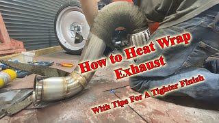 How To Apply Exhaust Heat Wrap In Easy Steps  Achieve A Professional Finish Easily [upl. by Llecrad]