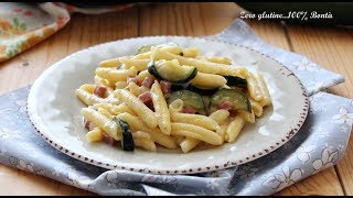 Pasta cremosa con zucchine e prosciutto [upl. by Katlin]