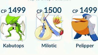 KABUTOPS MILOTIC AND PELIPPER WATER TEAM [upl. by Bettencourt]