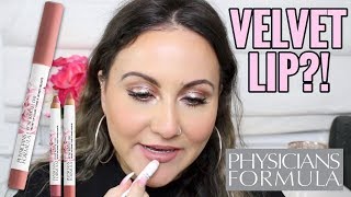 NEW Physicians Formula ROSÉ KISS ALL DAY VELVET LIP REVIEW [upl. by Nirehtac]