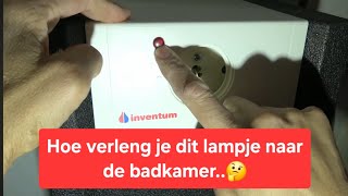 Vraag van een kijker hoe heb je het controlelampje in de badkamer aangesloten [upl. by Arocal]