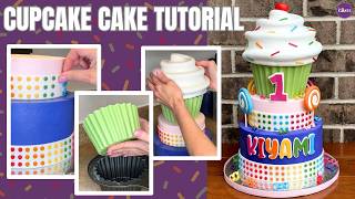 Sweets Cake With GIANT CUPCAKE TOPPER [upl. by Emmey]