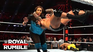 Randy Orton RKOs Nia Jax after she dominates the Mens Royal Rumble Match Royal Rumble 2019 [upl. by Adnawyek]