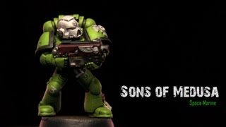 How to paint Sons of Medusa Space Marine by Lester Bursley [upl. by Oiredised75]