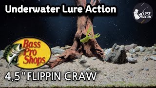 BassFishing BassProShops 1 FLIPPIN CRAW 45quot  Underwater Lure Action [upl. by Trauts]