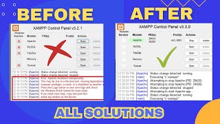 Fix Error Apache Shutdown Unexpectedly in XAMPP SOLVED [upl. by Lunt]