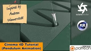 Pendulum Animation Cinema 4D Tutorial [upl. by Ddot]