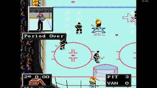 NHL 94 Franchise Mode 1990 Playoff QF  2 Chris O PIT vs 7 hokkeefan2 VAN [upl. by Slrahc]