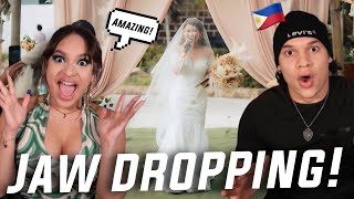 Shes not a bride she is an ARTIST Latinos React to The Best FILIPINO BRIDE Performance [upl. by Nylatsirk580]