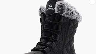 HOBIBEAR Womens Snow Boots Review Soft Interior Rugged Exterior and Non Slip Rubber Sole… [upl. by Asemaj426]