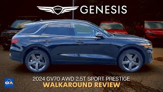 2024 Genesis GV70  BEST Value Luxury Compact SUV  GV70 AWD 25T Sport Prestige Review [upl. by Caia659]