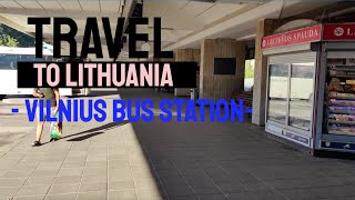 Travel to Lithuania  Vilnius  4K  Bus station  2022 [upl. by Gomer]