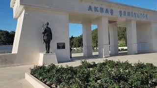 The Akbas Martyrs War Memorial In Turkey Facing Dardanelles Strait akbaş war memorial turkey [upl. by Fronnia208]