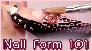 How to Apply Acrylic on Nail Forms for Beginners [upl. by Hamlen574]