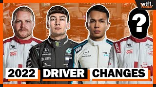 F1 2022 Driver Changes  WTF1 Podcast [upl. by Massarelli]