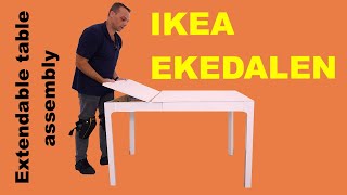 IKEA EKEDALEN Extendable table assembly instructions [upl. by Messab]