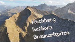 Mit der Drohne über Hochberg Rothorn u Braunarlspitze [upl. by Ylek]