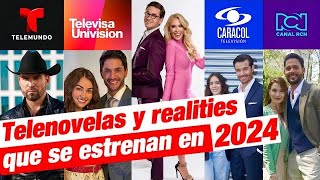 Telenovelas Y Series Nuevos Estrenos De TelevisaUnivision Telemundo RCN Caracol Y Vix En 2024 [upl. by Nitsej]