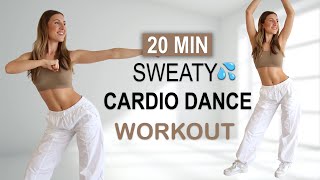 20 MIN SWEATY CARDIO DANCE Workout  All Standing  High Intensity  All Levels  Full Body Fat Burn [upl. by Anaytat341]