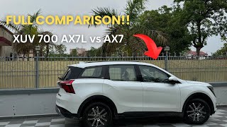 XUV 700 AX7L Vs AX7  Many Differences [upl. by Pathe]