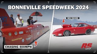 Bonneville Speedweek 2024  Jumping back into the Streamliner  2JZ Datsun 240z Sets 230MPH Record [upl. by Nimrac832]