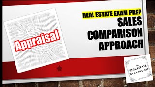 Sales Comparison Approach Real Estate  Real Estate Exam [upl. by Gabey]