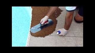 Rubber Pool Deck Surfacing  Do It Yourself [upl. by Guidotti98]