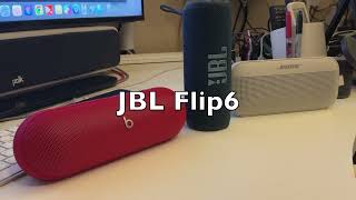 Beats Pill VS JBL Flip6 VS Bose Soundlink Flex [upl. by Akemyt]