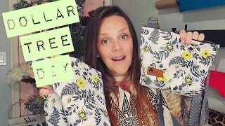 DOLLAR TREE DIY Lets sew up a crossbody purse out of a placemat [upl. by Jonah]