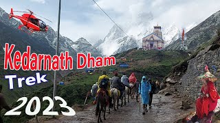 Kedarnath trek  Kedarnath Yatra 2023  Gaurikund to Kedarnath Yatra Trek Route Explore [upl. by Lisabeth440]