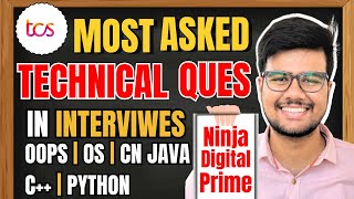 Most Asked TCS Interview Technical Questions OOPS OS CS DBMS [upl. by Tatman186]