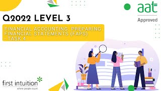 AAT Q2022 Level 3 Financial Accounting Preparing Financial Statements  Task 4  First Intuition [upl. by Ijies]