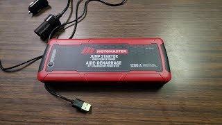 MOTOMASTER Jump Starter and Power Bank Review 1200A [upl. by Allimaj261]