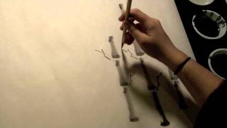 Chinese Brush Painting Bamboo for Beginner Students [upl. by Ardnalahs]