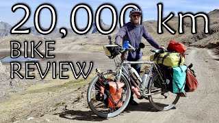 20000 km Budget Touring Bike Review  Cycling Around the World [upl. by Aikenahs428]