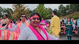 NADTAL Dhol Tasha Lezim performance at 2024 Atlanta Shiv Mandir Ganpati event [upl. by Naujahs279]