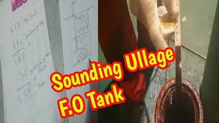 Cara sounding ullage FO Tank dikapal untuk pemula [upl. by Nnor]